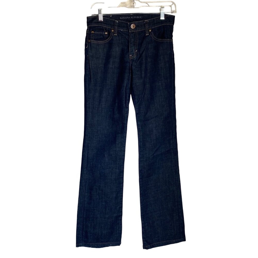 Banana Republic Bootcut Dark Denim Jeans Sz 26